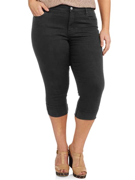 black denim capri pants|More.